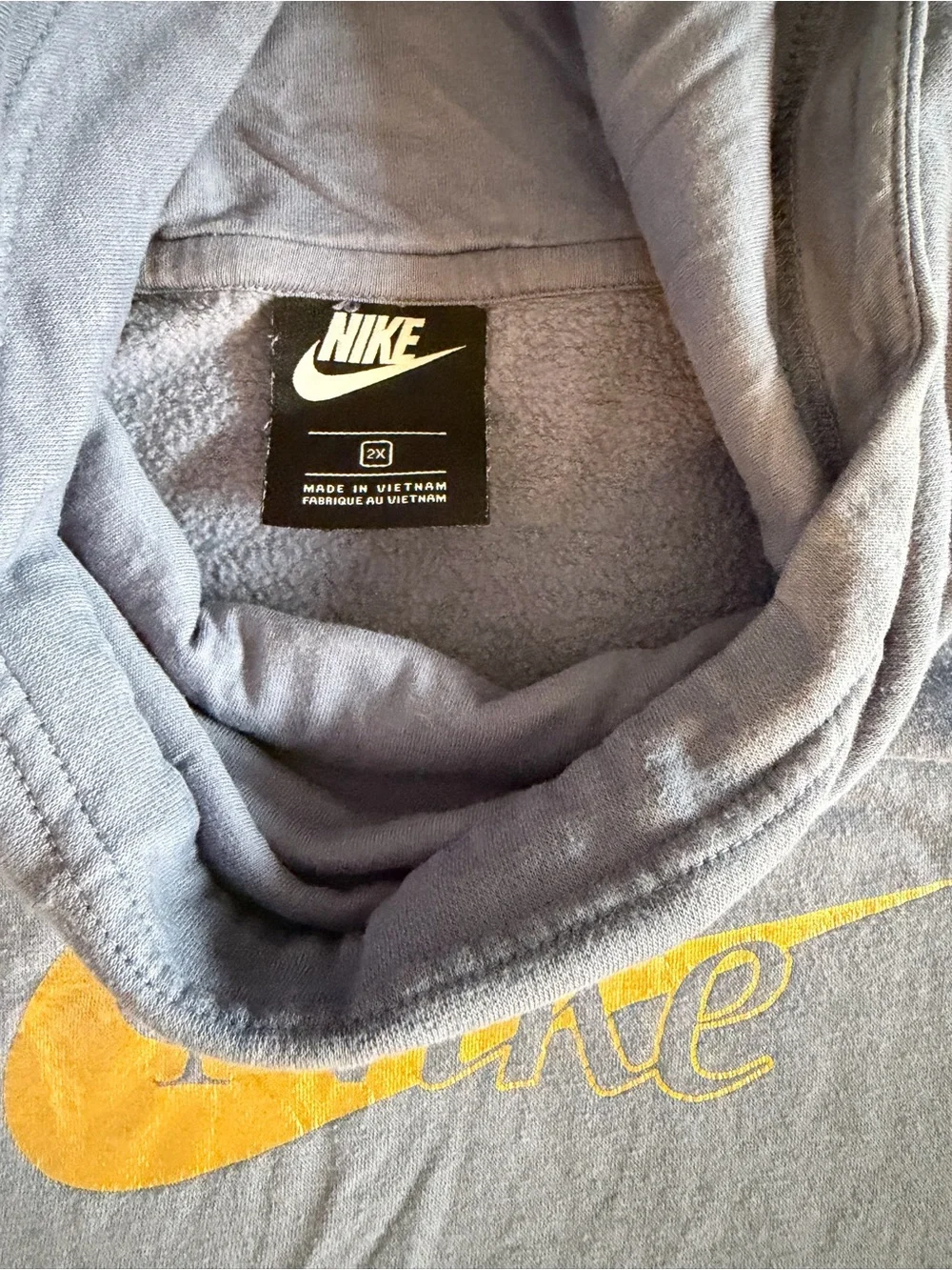 Nike Purple & Gold Funnel Neck Pullover Hoodie
